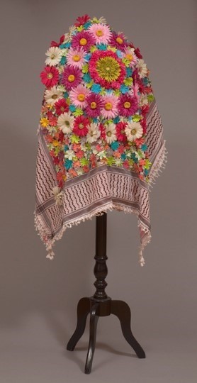 Spring Memorial Keffiya-Flowers, Cloth